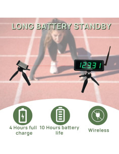 Temporizador láser inalámbrico YZ para sprints y carreras 2