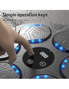 Máquina de Boxeo Musical Inteligente HOTSEVEN 002 con Guantes 2