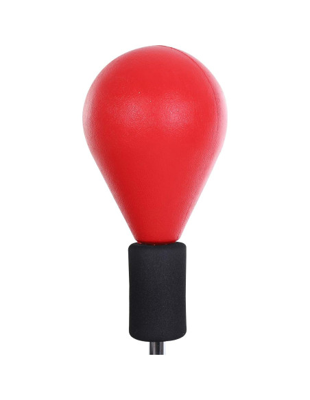 Saco de Boxeo Soozier Ajustable con Guantes - Rojo