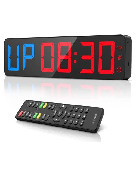 Temporizador Digital de Gimnasio ANJANK 15" LED Ajustable