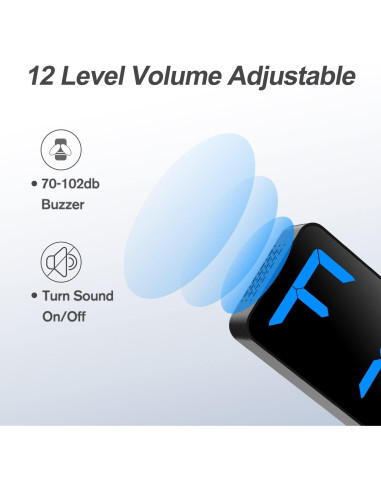 Temporizador Digital de Gimnasio ANJANK 15" LED Ajustable