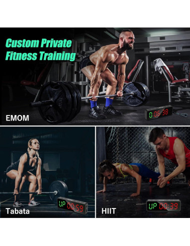 Temporizador de Gimnasio SLEVIO SS-FT31 con Pantalla LED