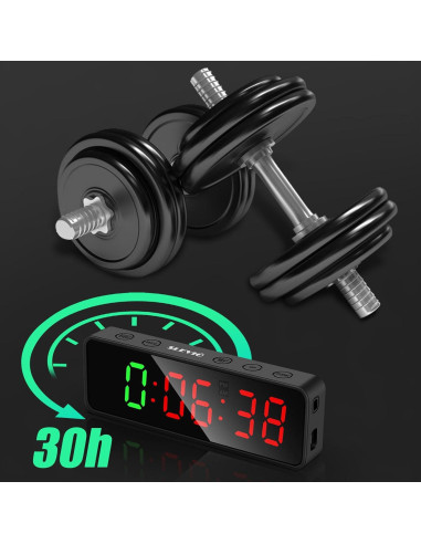 Temporizador de Gimnasio SLEVIO SS-FT31 con Pantalla LED
