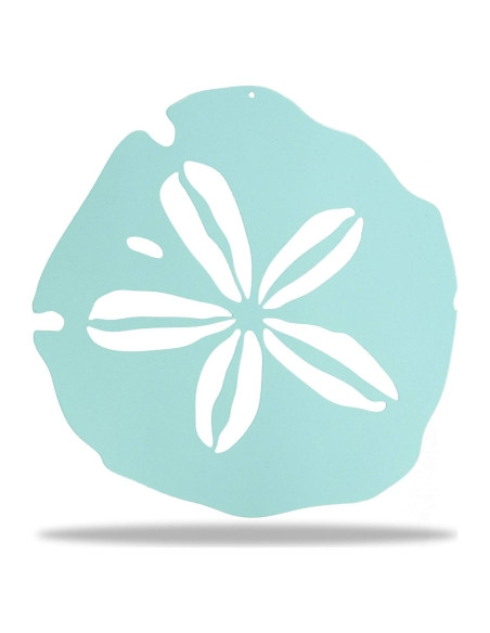 Arte de Pared de Metal Riverside 30x30 cm Diseño Playa