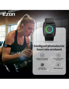 Monitor de Frecuencia Cardíaca EZON C022Pro Bluetooth ANT+, Resistente al Agua 2