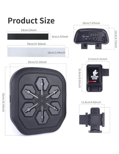 Máquina de Boxeo Musical Zeinlenx Boxing Pro con Guantes