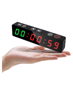 Temporizador de Gimnasio Jhering Portátil LED Recargable 7 Modos