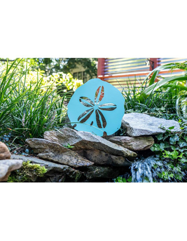 Arte de Pared de Metal Riverside 30x30 cm Diseño Playa