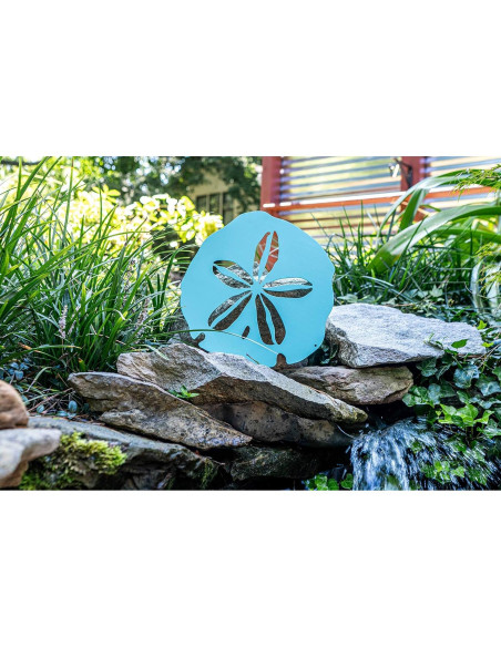 Arte de Pared de Metal Riverside 30x30 cm Diseño Playa