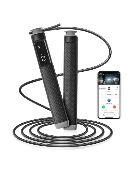 Cuerda de Salto Inteligente KYTO con APP y Longitud Ajustable