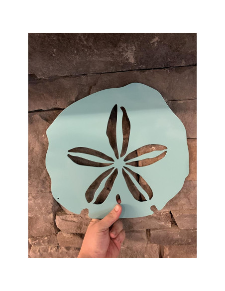 Arte de Pared de Metal Riverside 30x30 cm Diseño Playa