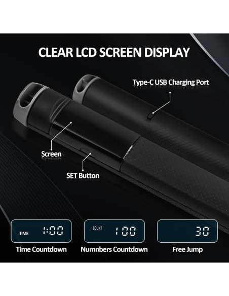 Cuerda de Salto Inteligente KYTO con APP y Longitud Ajustable