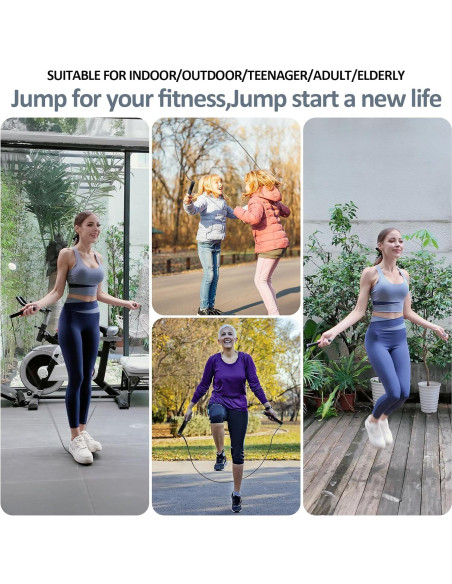 Cuerda de Salto Inteligente KYTO con APP y Longitud Ajustable