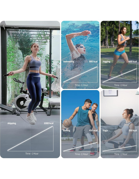 Cuerda de Salto Inteligente KYTO con APP y Longitud Ajustable