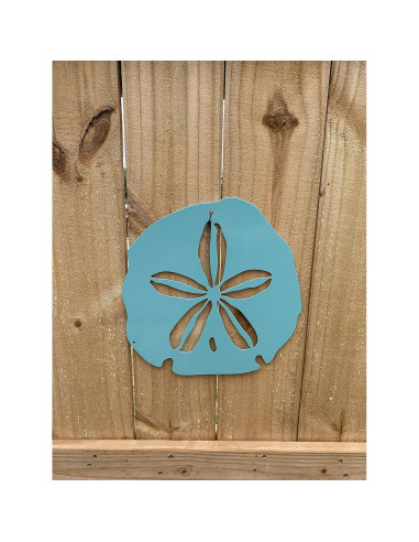 Arte de Pared de Metal Riverside 30x30 cm Diseño Playa