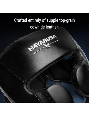 Casco de Boxeo Hayabusa Pro Cuero Ajustable - Negro Talla Única