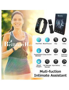 Rastreador de Fitness BrilliantHouse S5 con Monitor Cardíaco 2