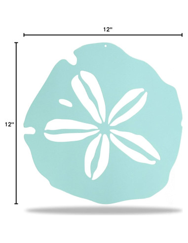 Arte de Pared de Metal Riverside 30x30 cm Diseño Playa