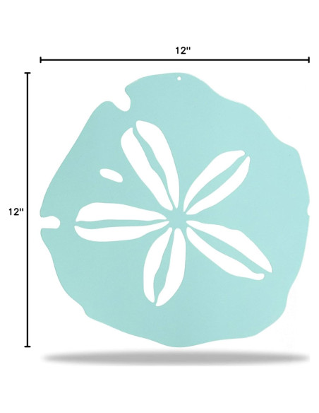 Arte de Pared de Metal Riverside 30x30 cm Diseño Playa