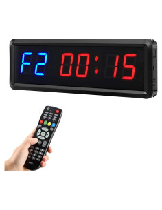 Temporizador Digital de Gimnasio Ledbrigym 3.81 cm Control Remoto