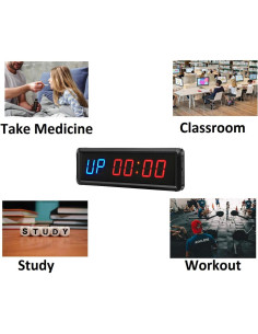 Temporizador Digital de Gimnasio Ledbrigym 3.81 cm Control Remoto 2