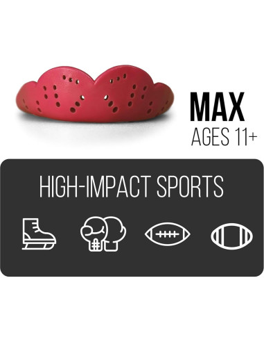 Protector Bucal Deportivo SISU Max 2.4mm Negro Carbón