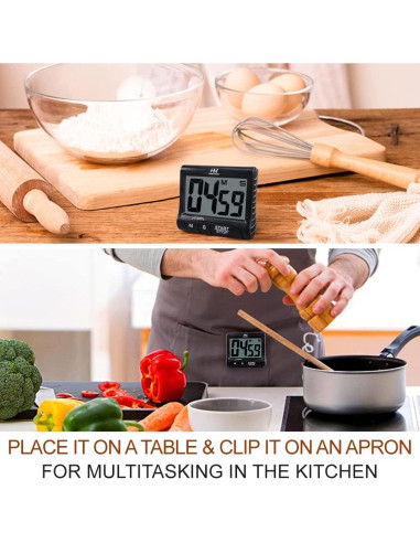 Temporizador de Cocina Digital HOME MOST - Pantalla 7.62cm