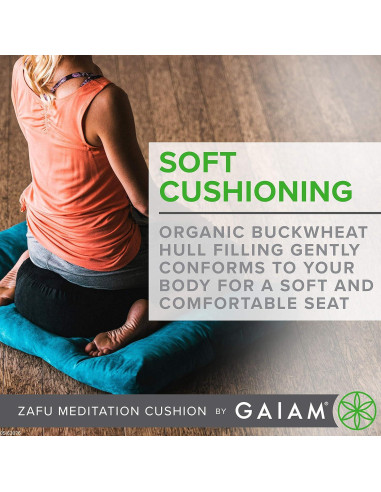 Almohada de Meditación Ergonómica Gaiam Zafu Trigo Sarraceno