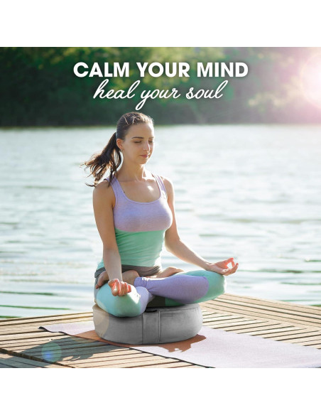 Cojín de Meditación Yes4All Zafu de Trigo Sarraceno 39cm