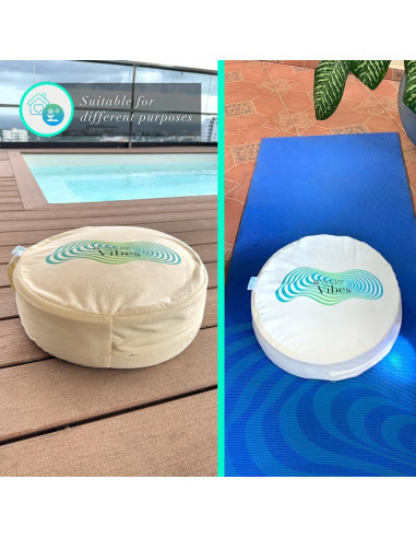 Cojín de Meditación WonderVibes - Relleno de Trigo Sarraceno