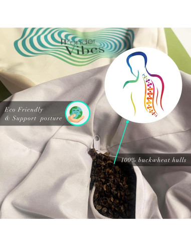 Cojín de Meditación WonderVibes - Relleno de Trigo Sarraceno