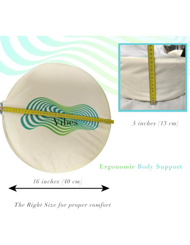 Cojín de Meditación WonderVibes - Relleno de Trigo Sarraceno