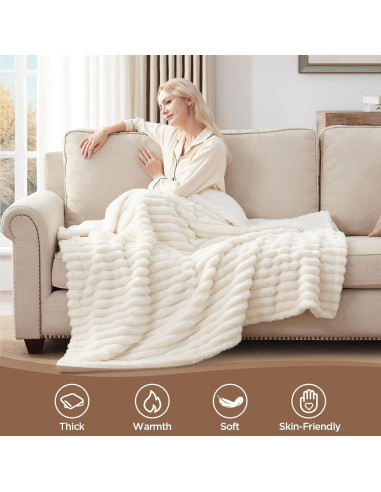 Manta Térmica Westinghouse 127x152 cm 6 Niveles Calor Beige