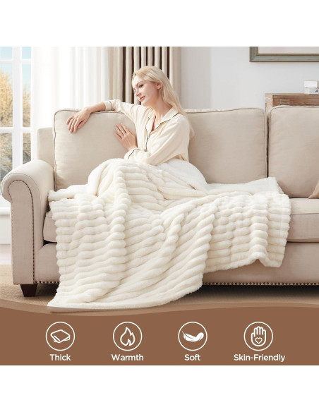 Manta Térmica Westinghouse 127x152 cm 6 Niveles Calor Beige