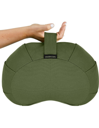 Cojín de Meditación Retrospec Sedona Zafu Albahaca 43x27cm