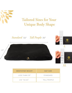 Alfombra de Meditación Orgánica Maya Lumbini 88.9x73.7cm 2