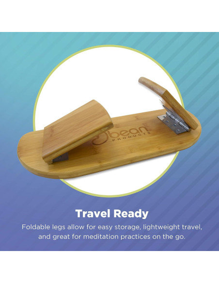 Banco de Meditación Ergonómico Bean Products - Bambú Plegable