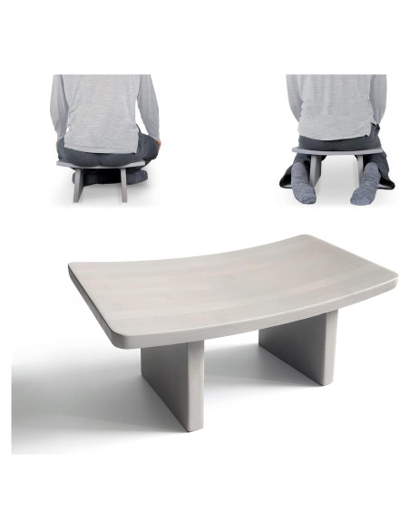 Banco de Meditación Ungloo de Bambú 44.45x24.13cm Ergonómico