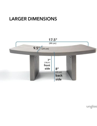 Banco de Meditación Ungloo de Bambú 44.45x24.13cm Ergonómico