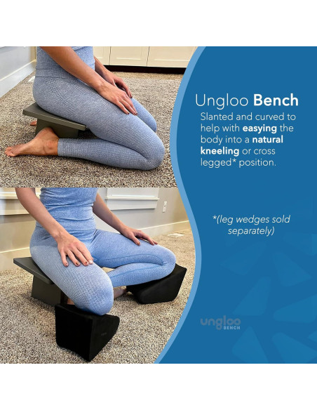 Banco de Meditación Ungloo de Bambú 44.45x24.13cm Ergonómico