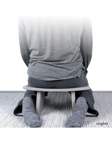 Banco de Meditación Ungloo de Bambú 44.45x24.13cm Ergonómico
