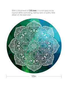 Colchoneta Redonda LERYG 140cm Antideslizante para Yoga 2