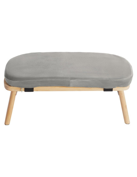 Banco de Meditación Plegable Netcoin con Cojín y Bolsa Gris