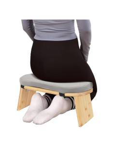 Banco de Meditación Plegable SHATUOA con Cojín Gris 180kg