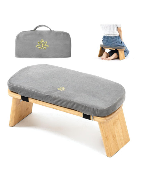 Banco de Meditación Plegable Estleys con Cojín Antideslizante