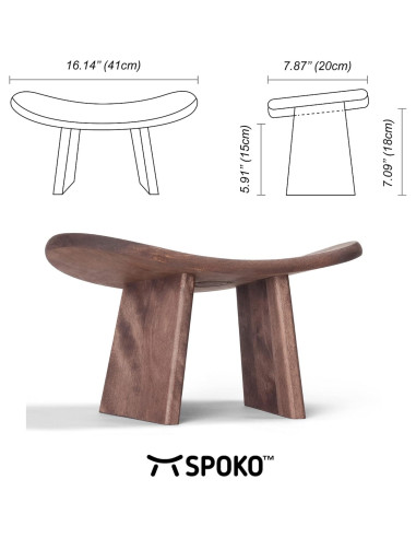 Banco de Meditación Ergonómico SPOKO Moka Viaje 1.99kg