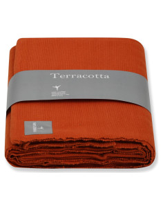 Manta de Yoga de Algodón Raziiaa Terracota 150x200 cm