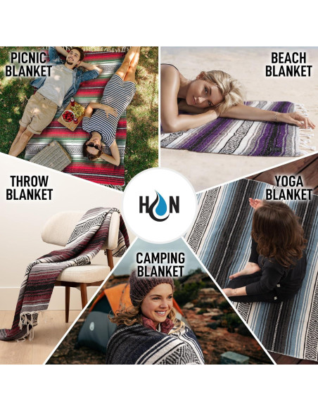 Manta Mexicana Grande Hidratación Nation 180x120cm Cereza