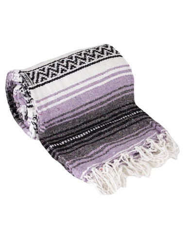 Manta Falsa Mexicana Canyon Creek 193x135 cm Púrpura Claro