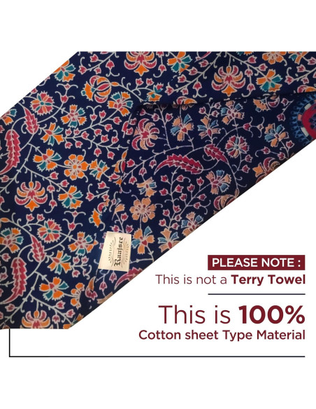 Manta Redonda de Algodón Raajsee 172 cm Bohemia Floral